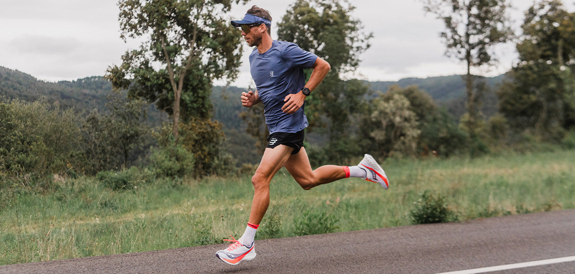Compressport Performance SS T-shirt - Indigo