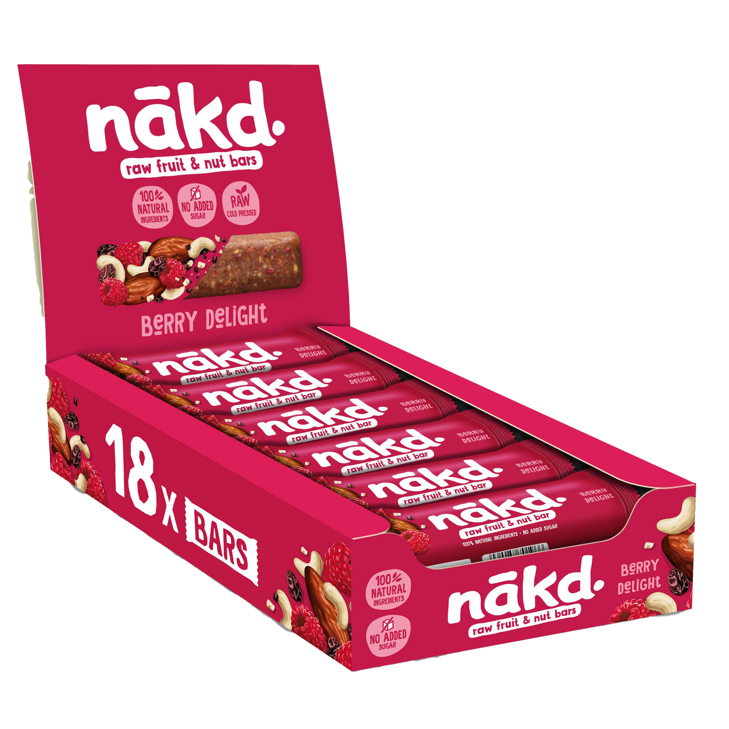Nakd Berry Delight Raw Bars 18 X 35g