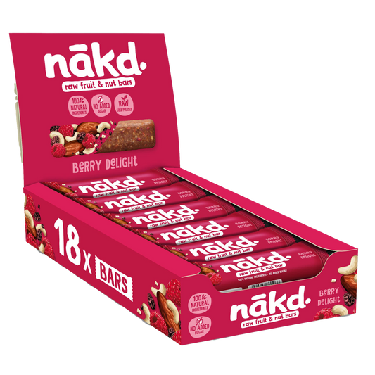 Nakd Berry Delight Raw Bars 18 X 35g