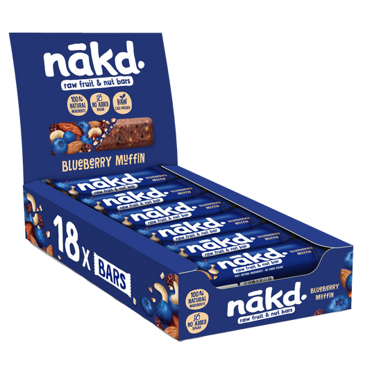 Nakd Blueberry Muffin Raw Bar 18 X 35g