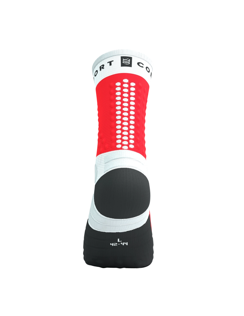 Compressport Ultra Trail Socks V2.0 - White/Fluo Red